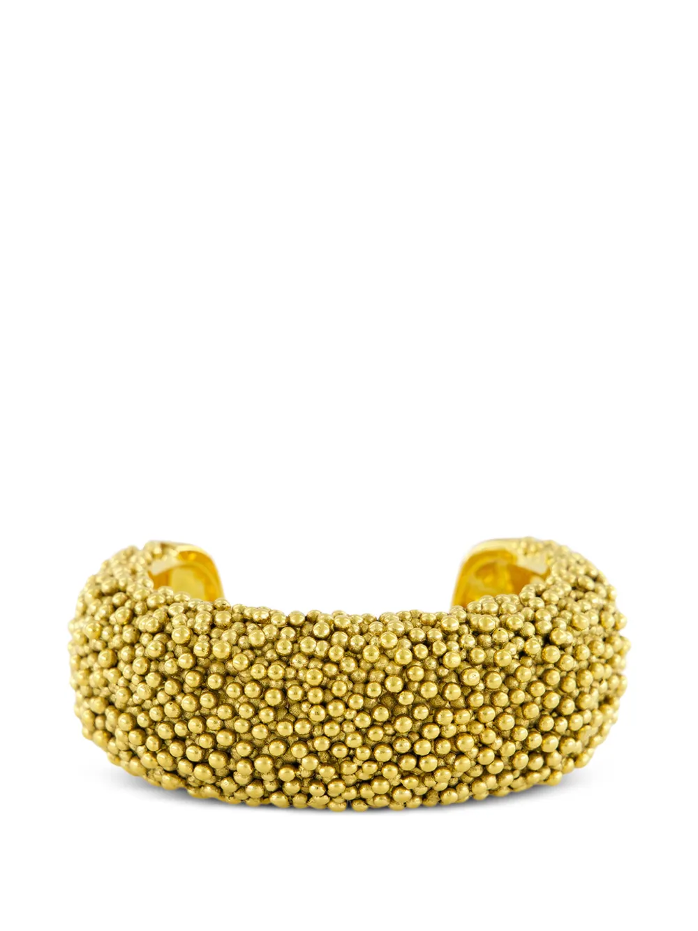 Aurelie Bidermann Bracciale rigido Makoma con perline - Oro