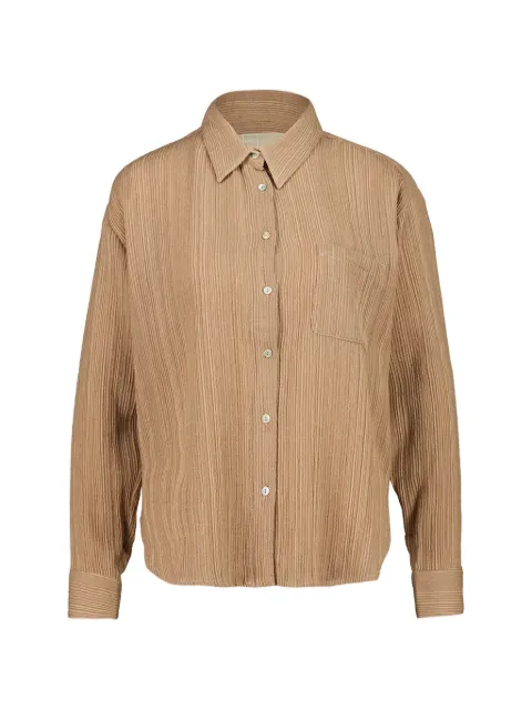 120% Lino long-sleeve button-up shirt