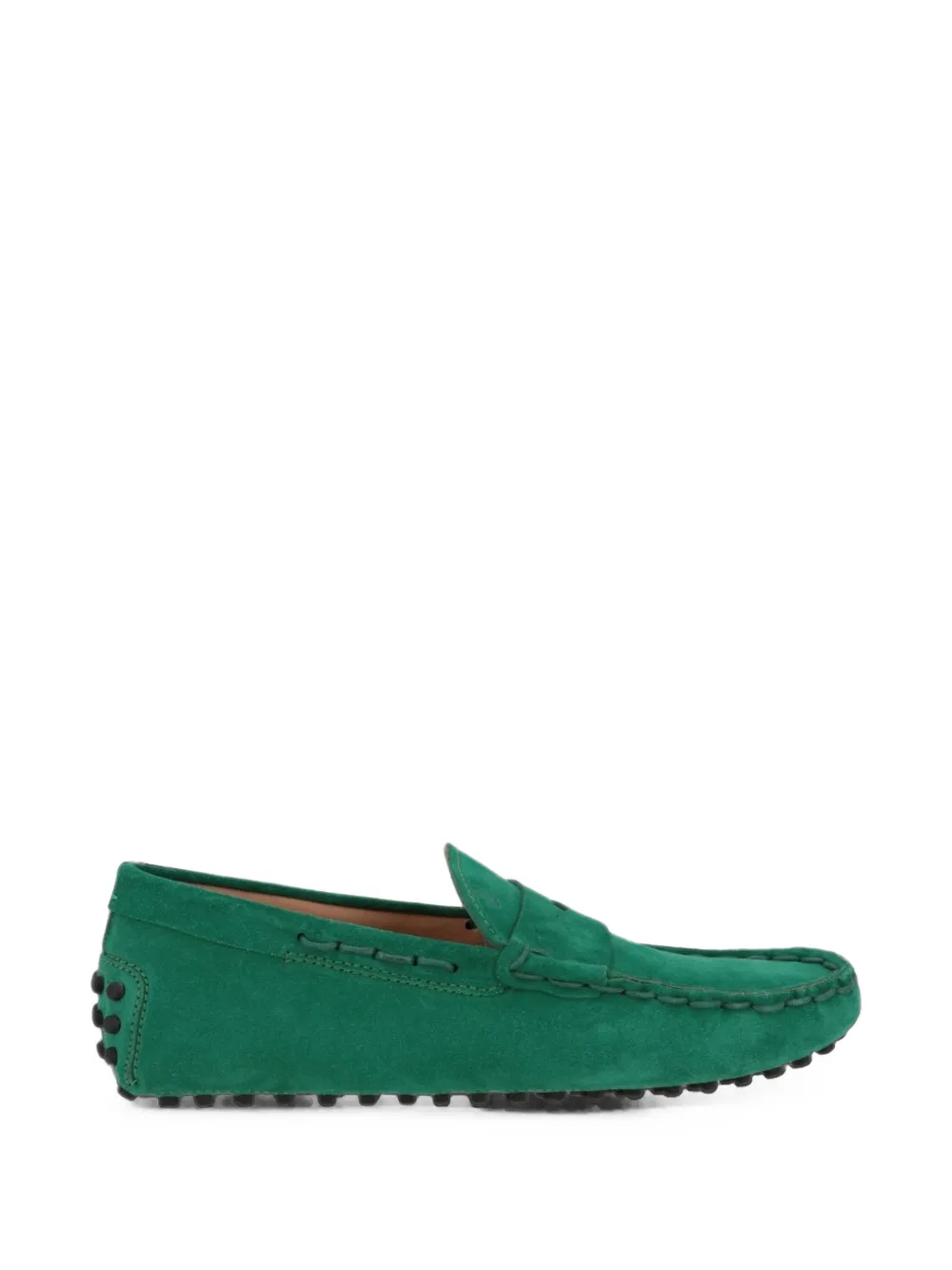 Tod's Gommino suede loafers Groen