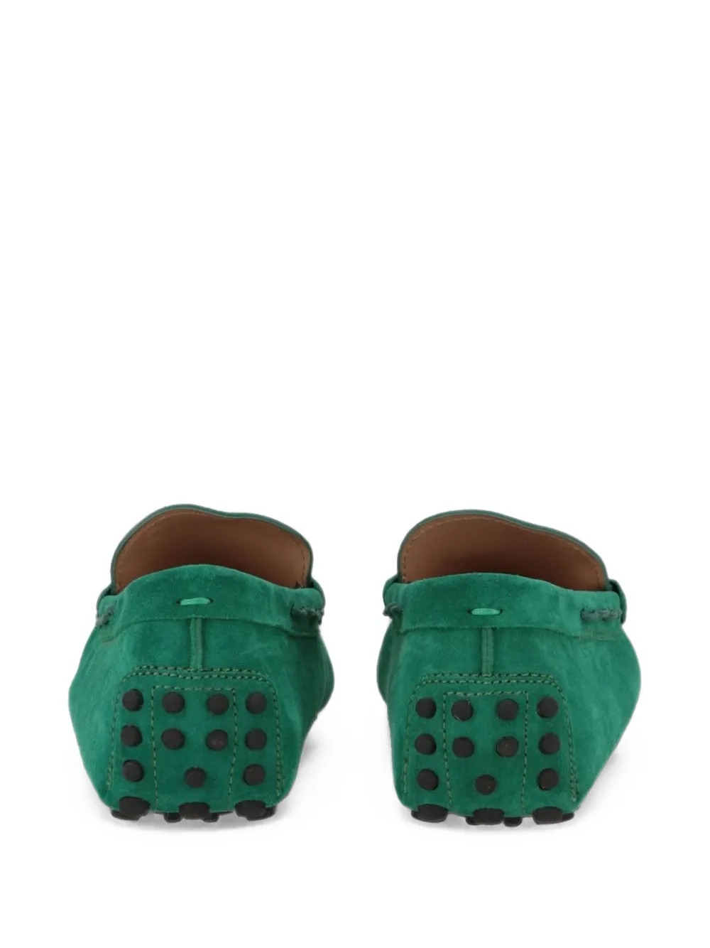 Tod's Gommino suede loafers Groen