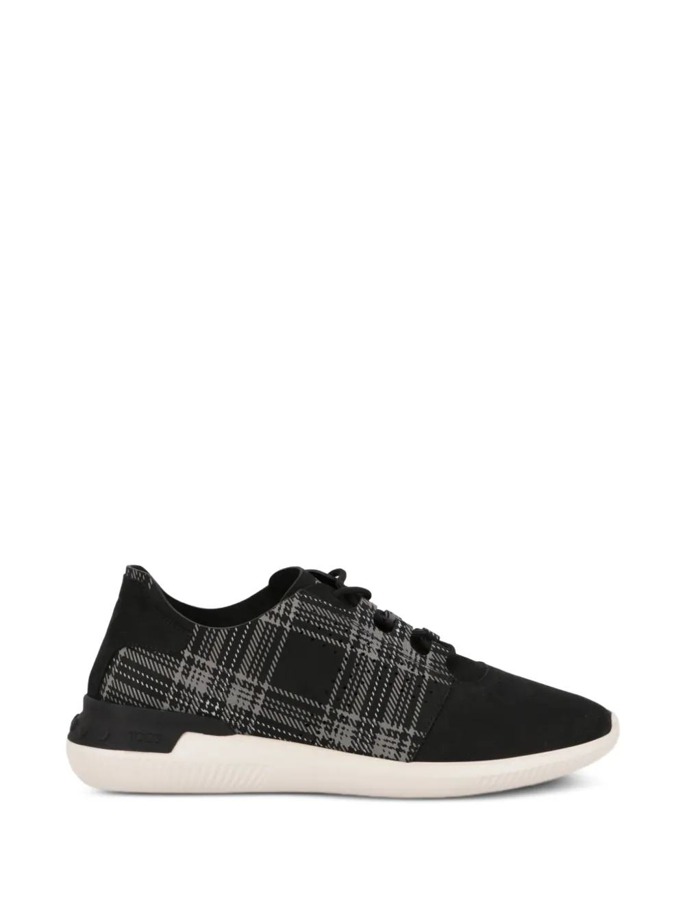 Tod's check-print sneakers Zwart