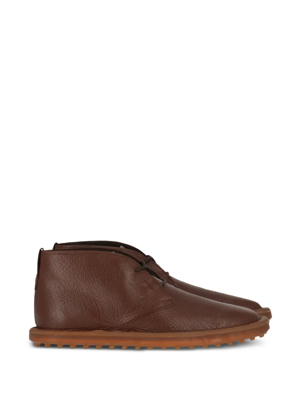Tod's Gommino pebbled desert boots - Marrone