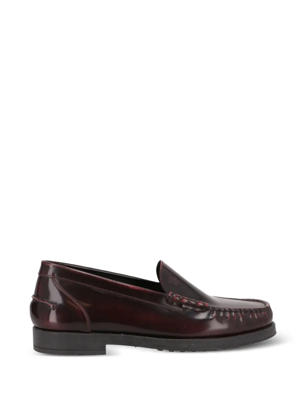 Tod's leather loafers - Rosso