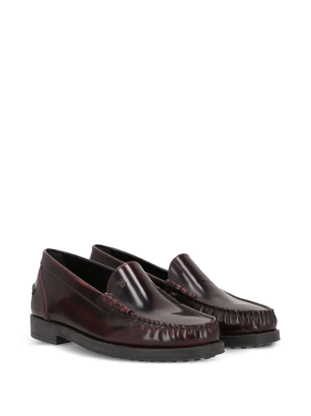 Tod's leather loafers Rood