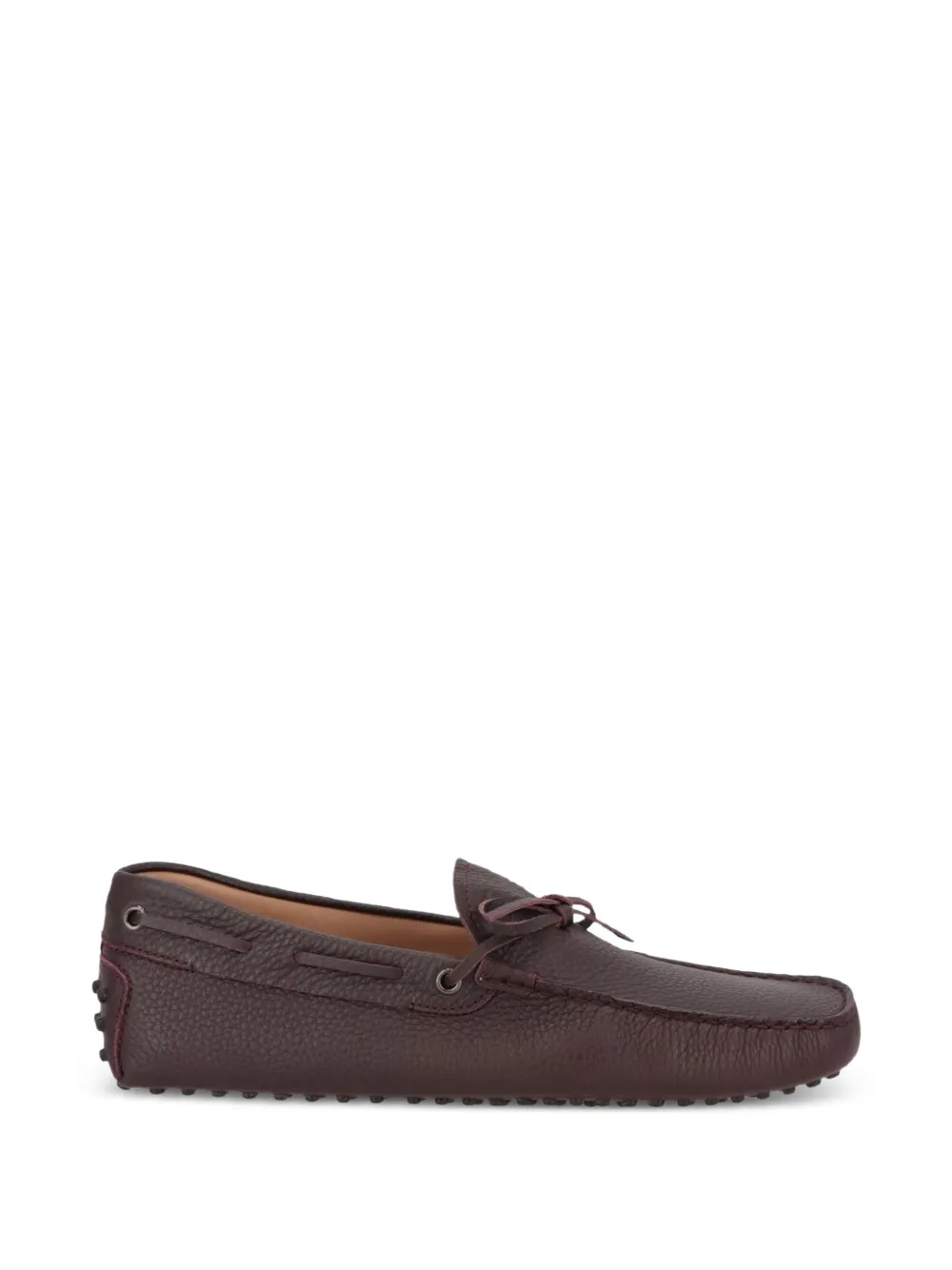 Tod's Gommino pebbled leather loafers - Marrone