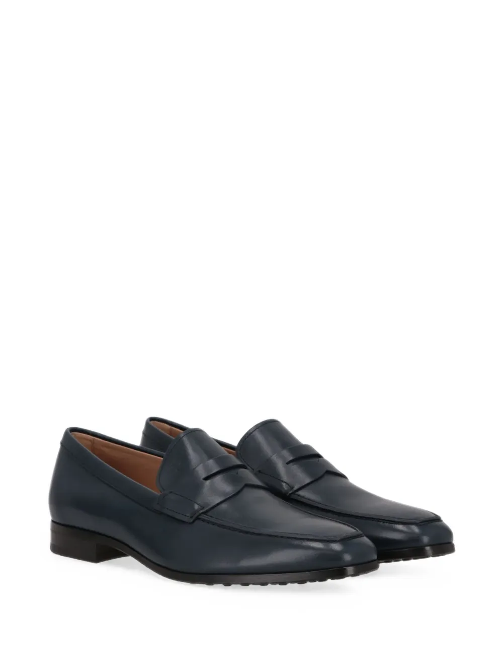 Tod's leather penny loafers Blauw