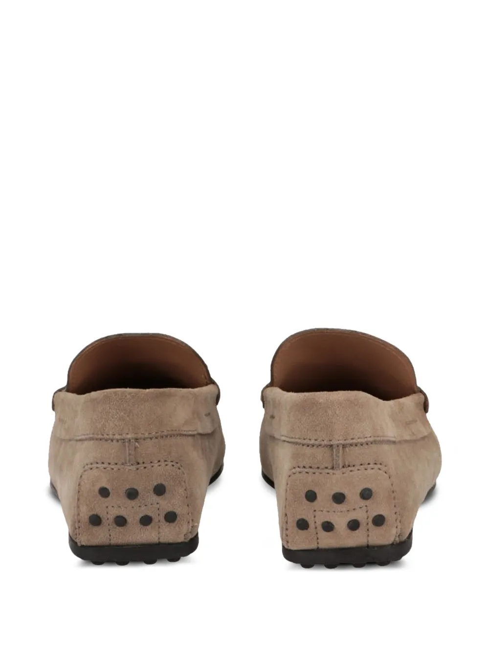 Tod's Double T suede loafers Beige