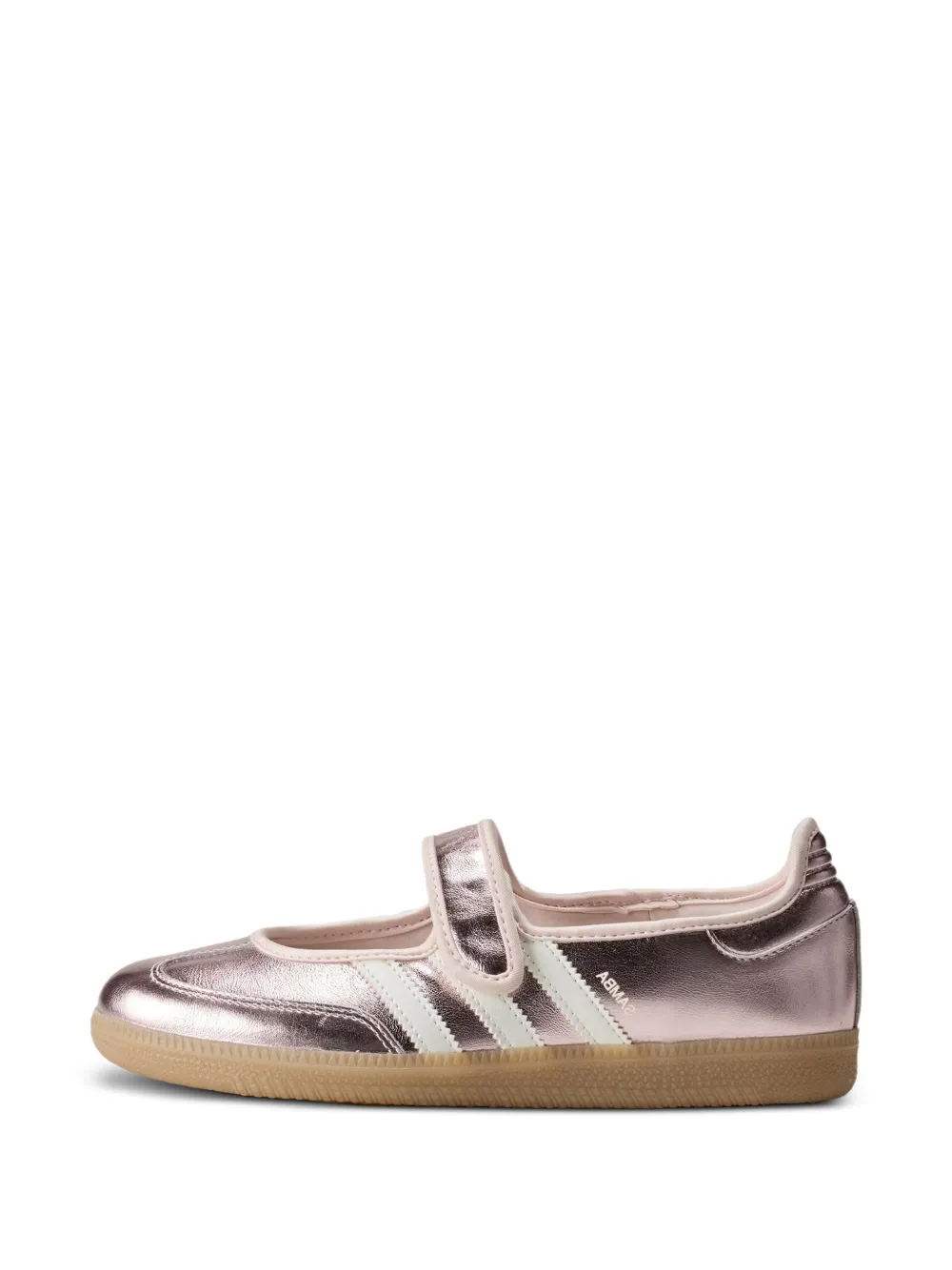Adidas Samba Jane metallic leather sneakers Roze