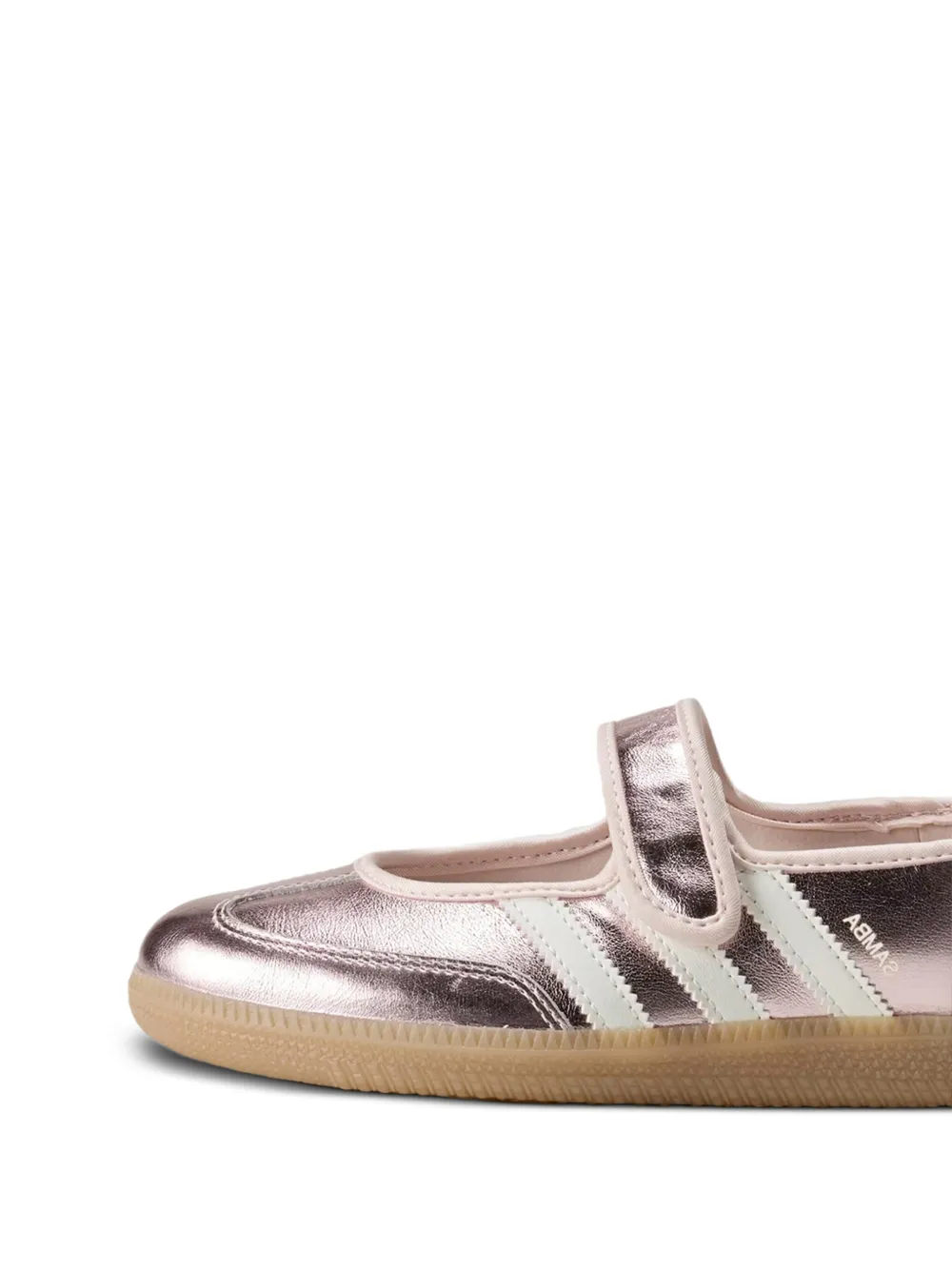 adidas Samba Jane metallic leather sneakers Roze