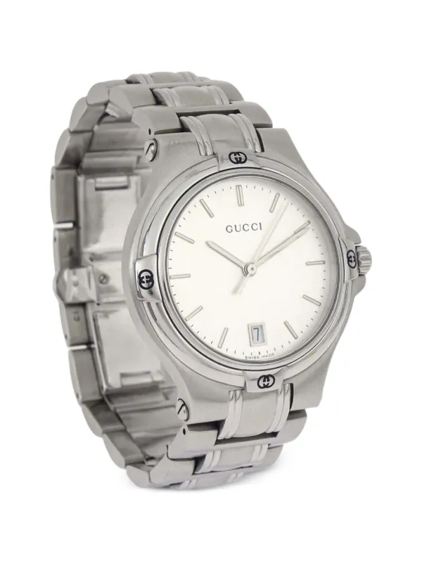 Gucci Pre-owned 9040M 35mm Watch in White