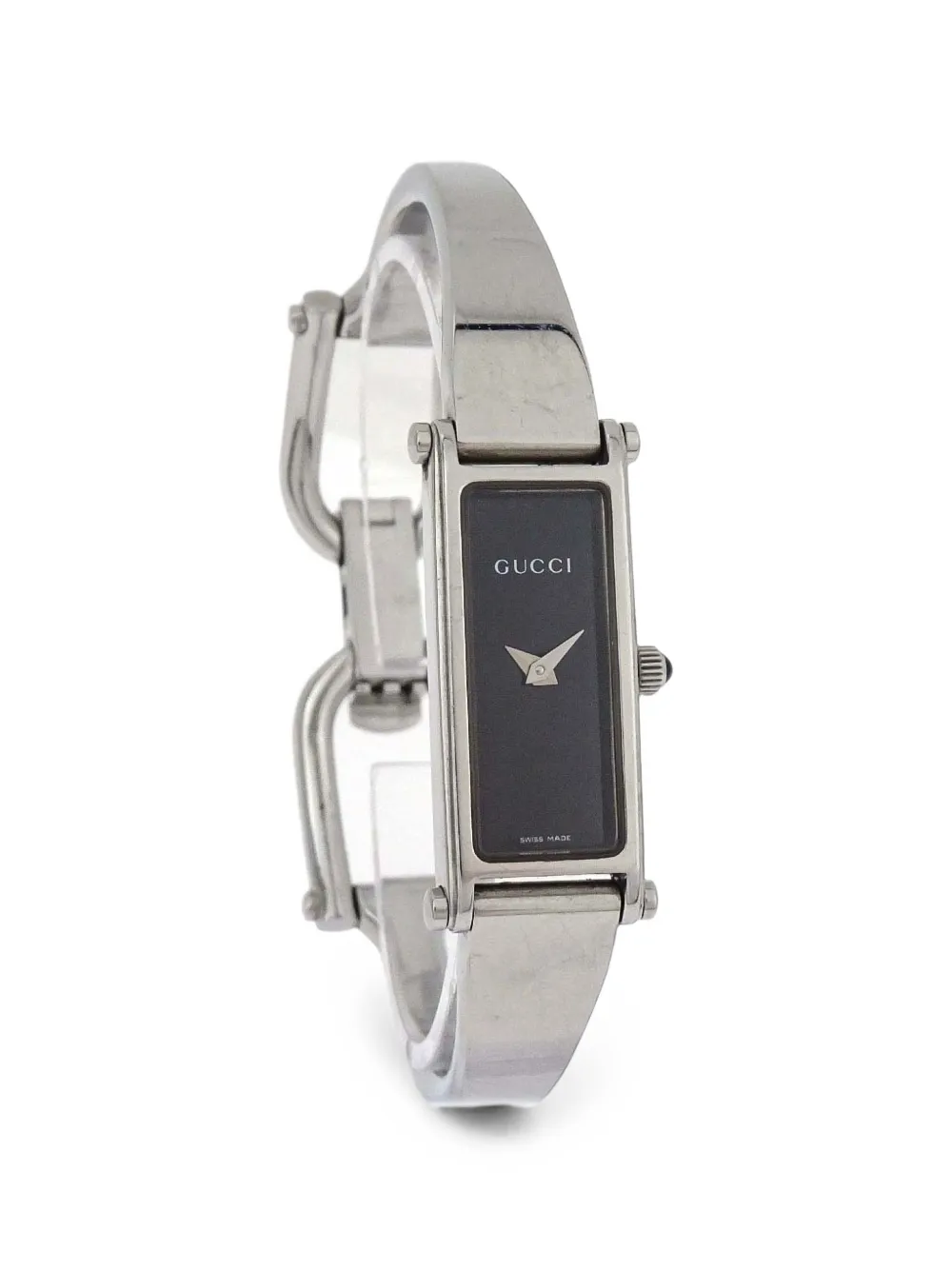 Gucci Pre-Owned 1500L bangle 12mm watch - Schwarz