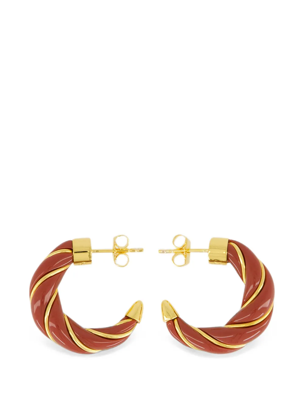 Aurelie Bidermann Diana twisted hoop earrings