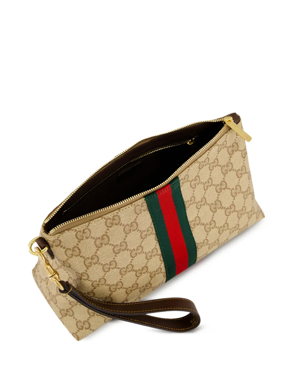 Gucci Kleine GG buidel met Web Beige