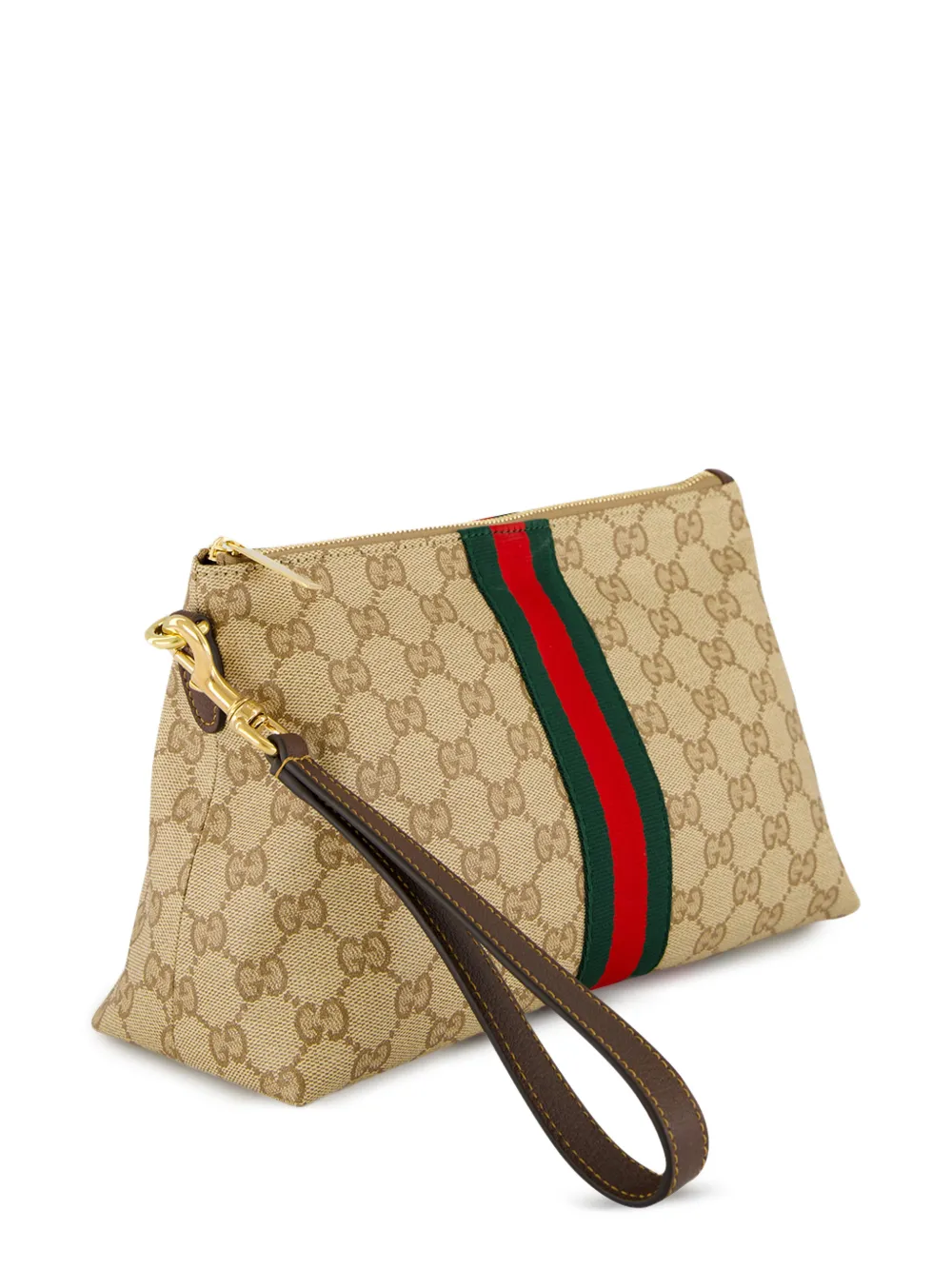 Gucci Kleine GG buidel met Web Beige