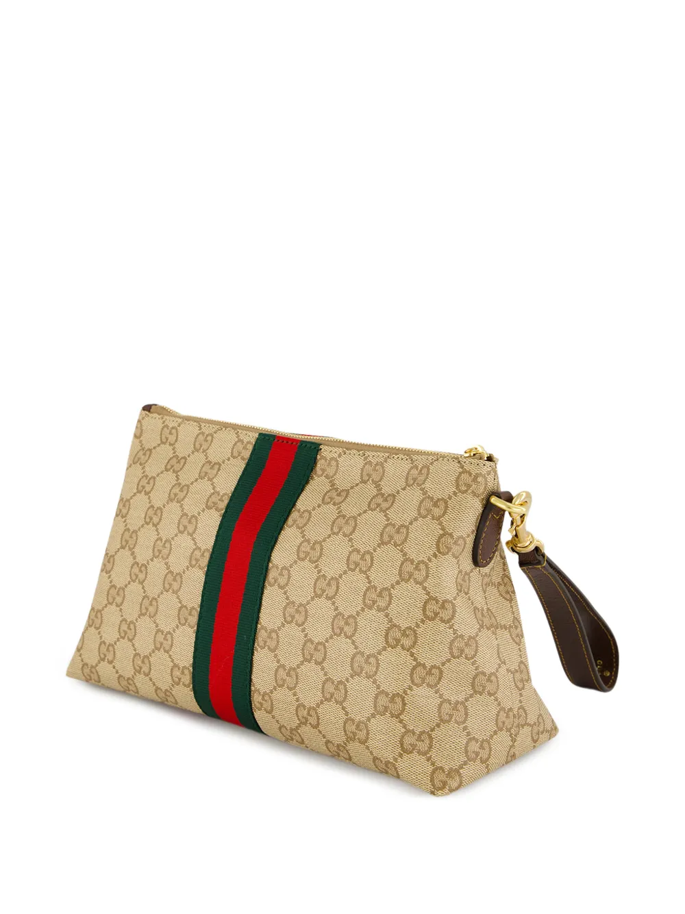 Gucci Kleine GG buidel met Web Beige