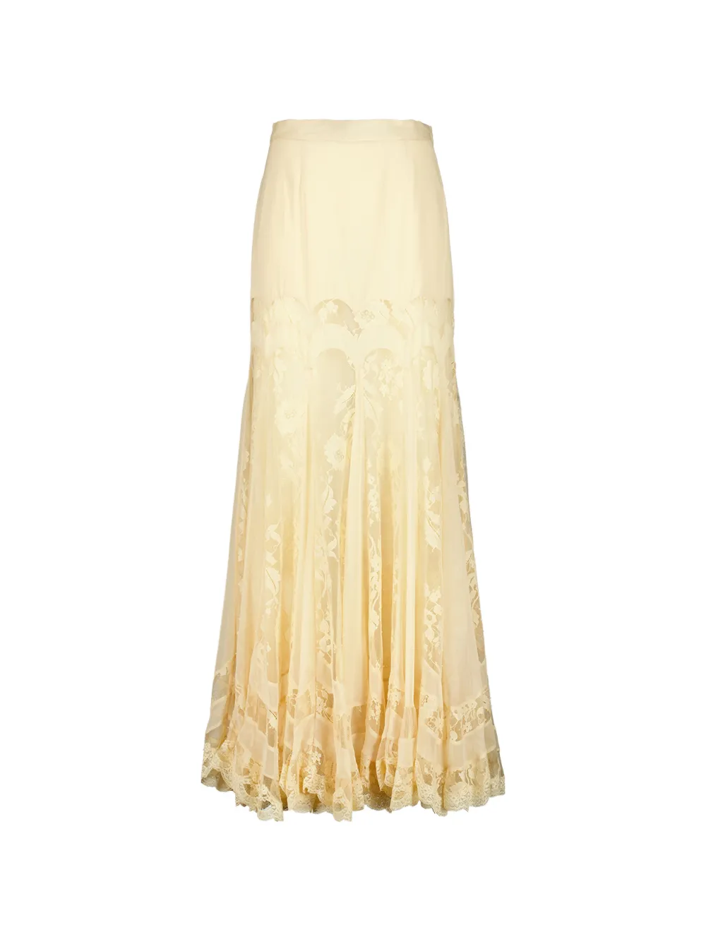 Zimmermann Valiant Panelled Maxi Skirt In Neutrals