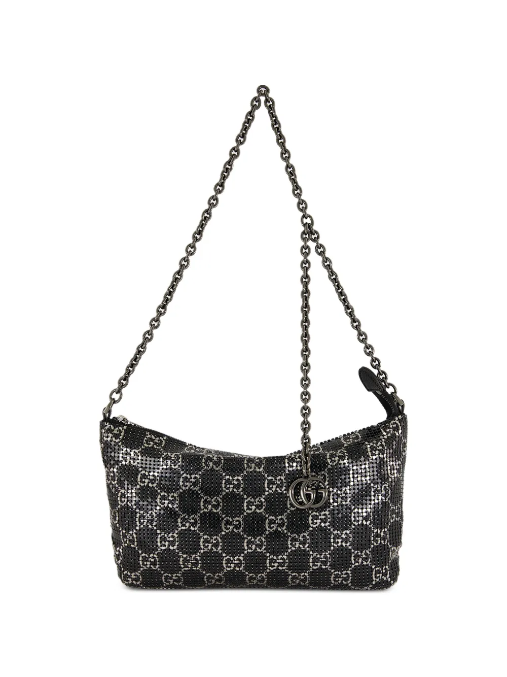Gucci GG-pattern chain shoulder bag