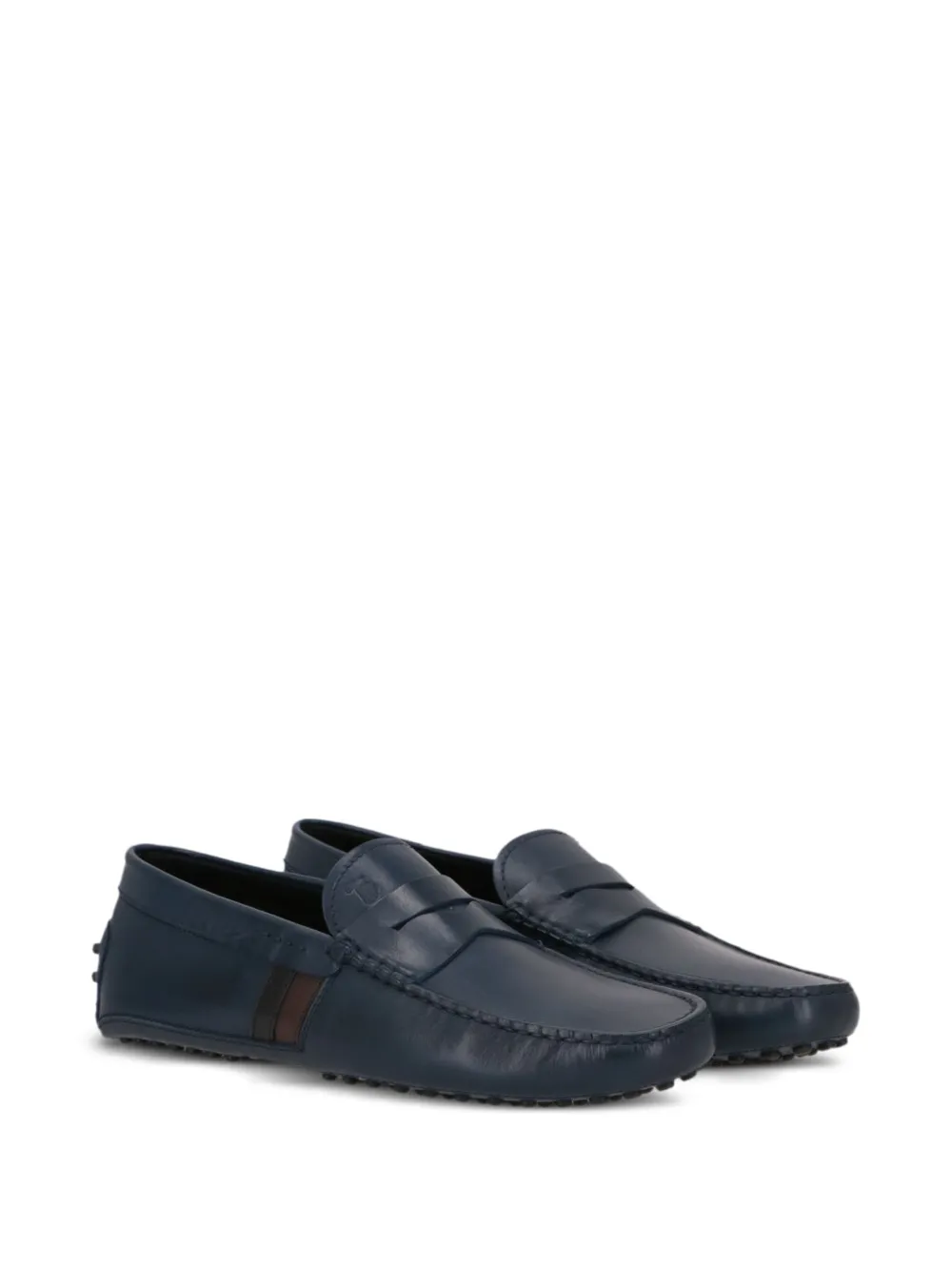 Tod's Gommino leather loafers Blauw
