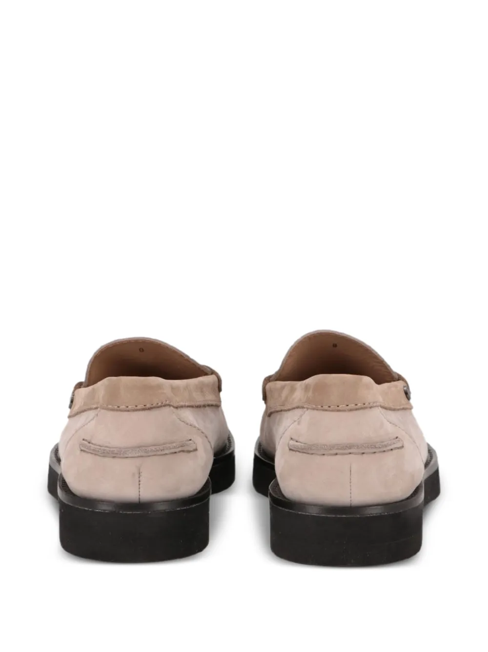 Tod's panelled leather loafers Beige