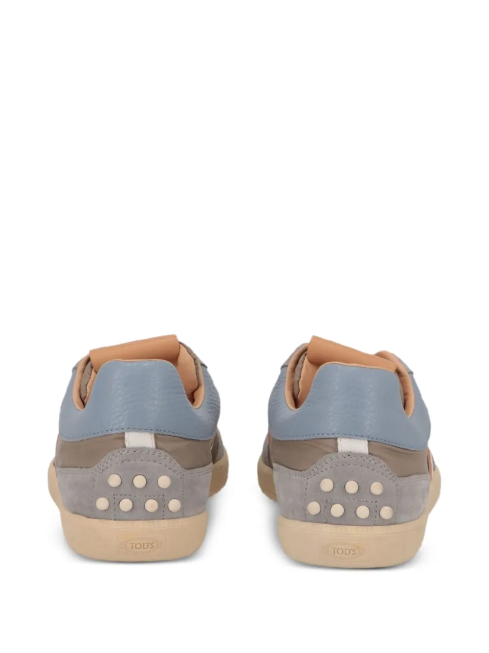 Tod's logo-embossed panelled sneakers Grijs