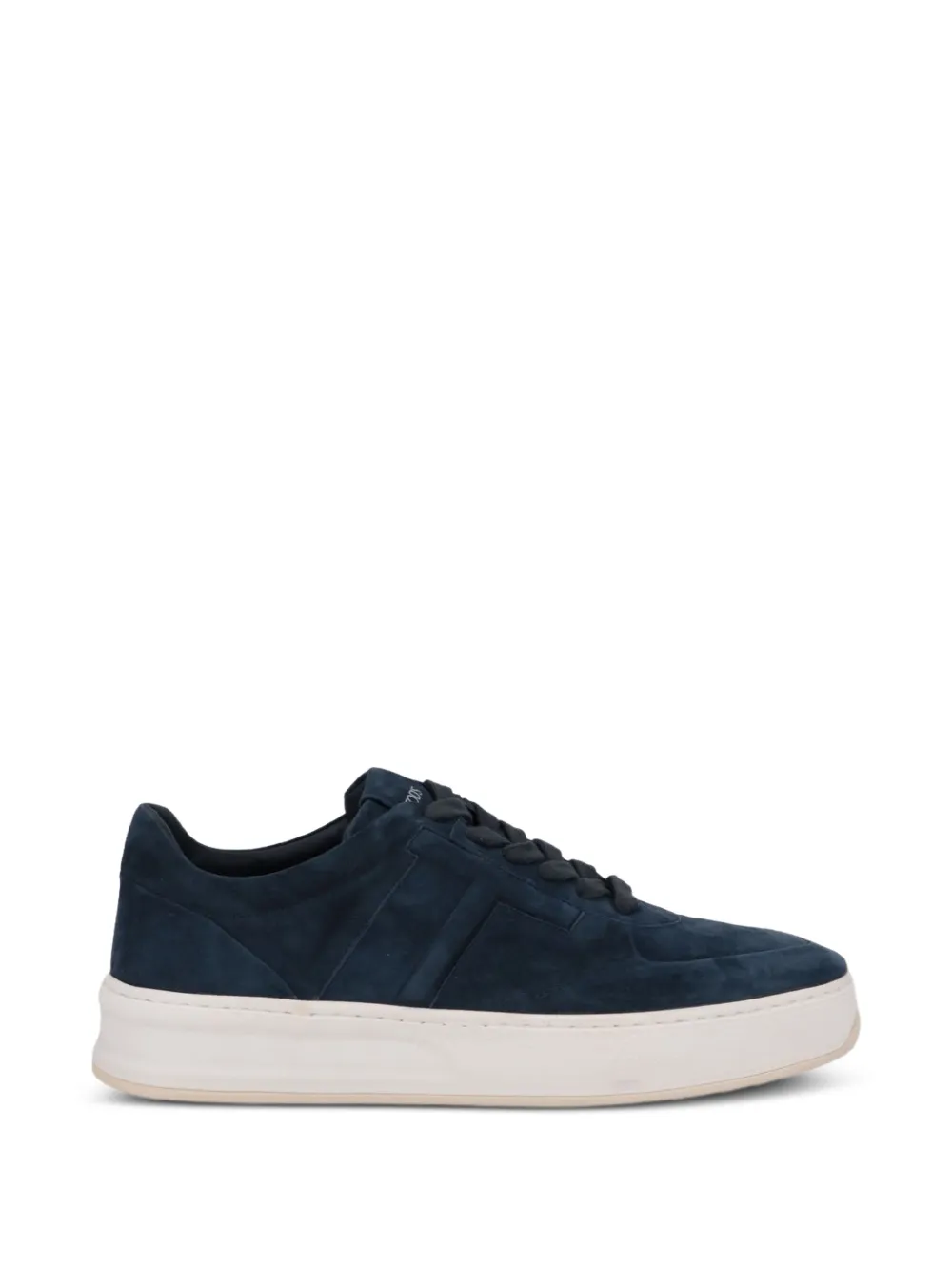 Tod's T-logo suede sneakers Blauw