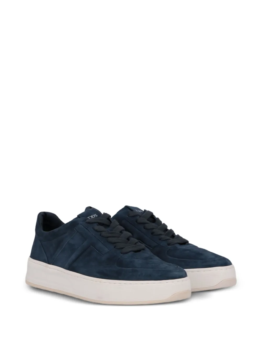 Tod's T-logo suede sneakers Blauw