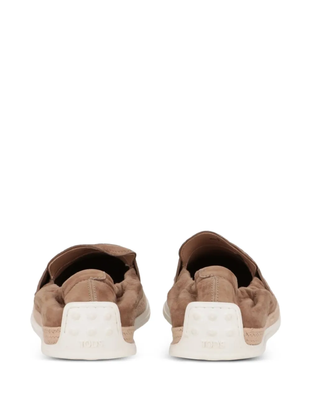 Tod's round-toe suede loafers Bruin