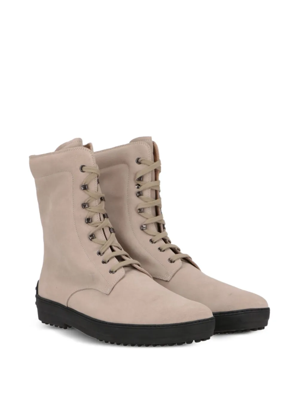 Tod's lace-up boots Beige