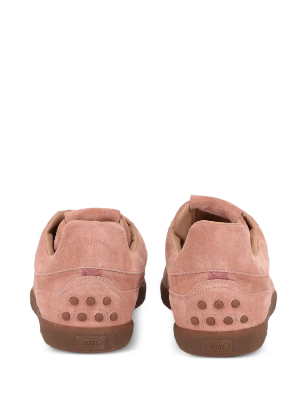 Tod's suede logo-embossed sneakers Roze