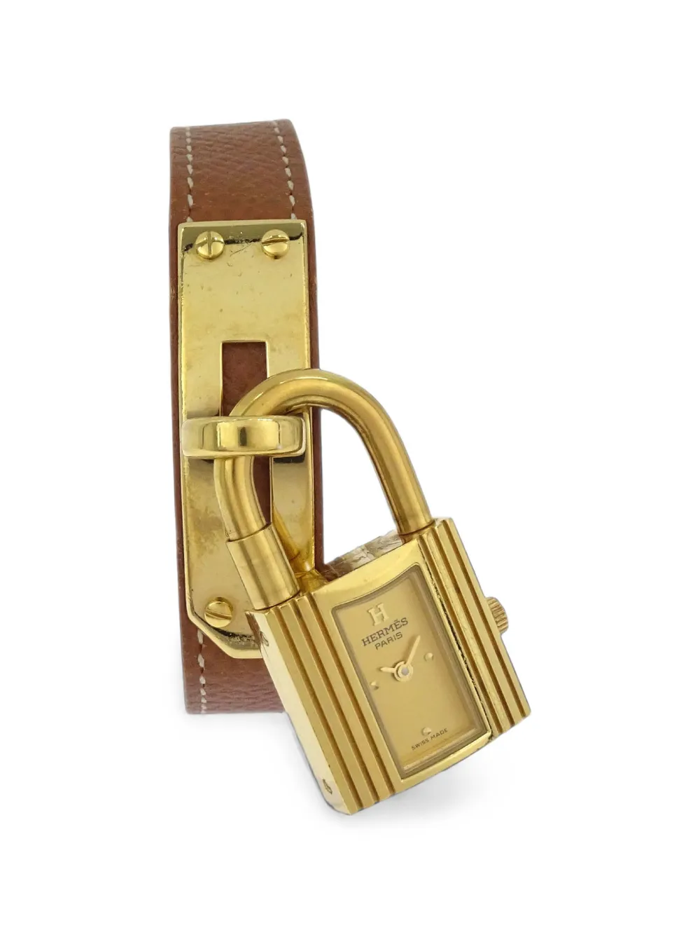 Hermès Pre-Owned 1997 Kelly Armbanduhr 20mm - Gold