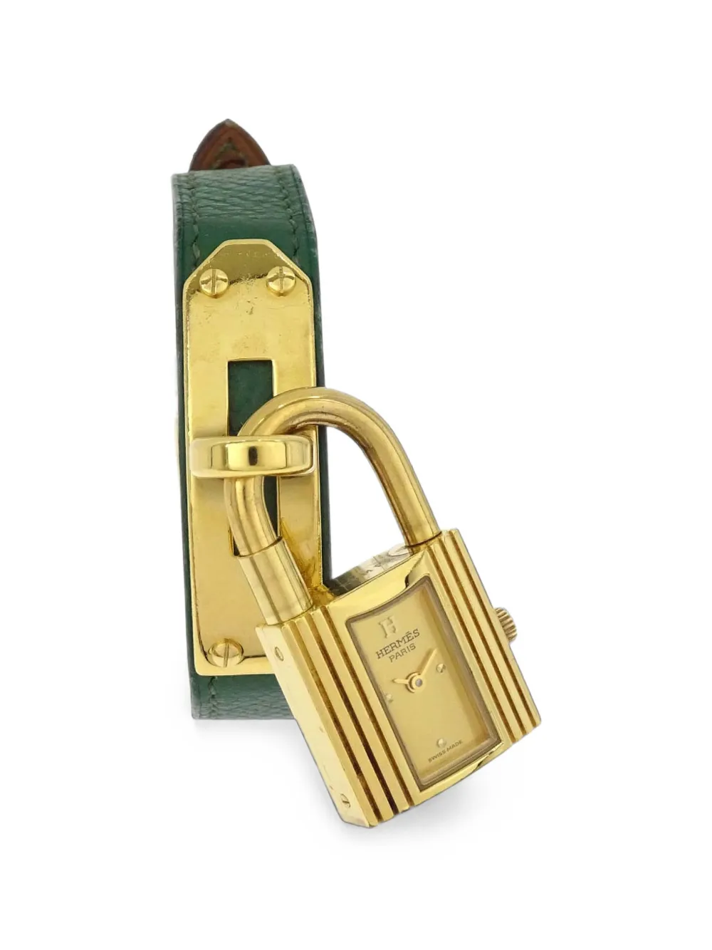 Hermès Pre-Owned 1995 Kelly Courchevel 20mm watch - Gold