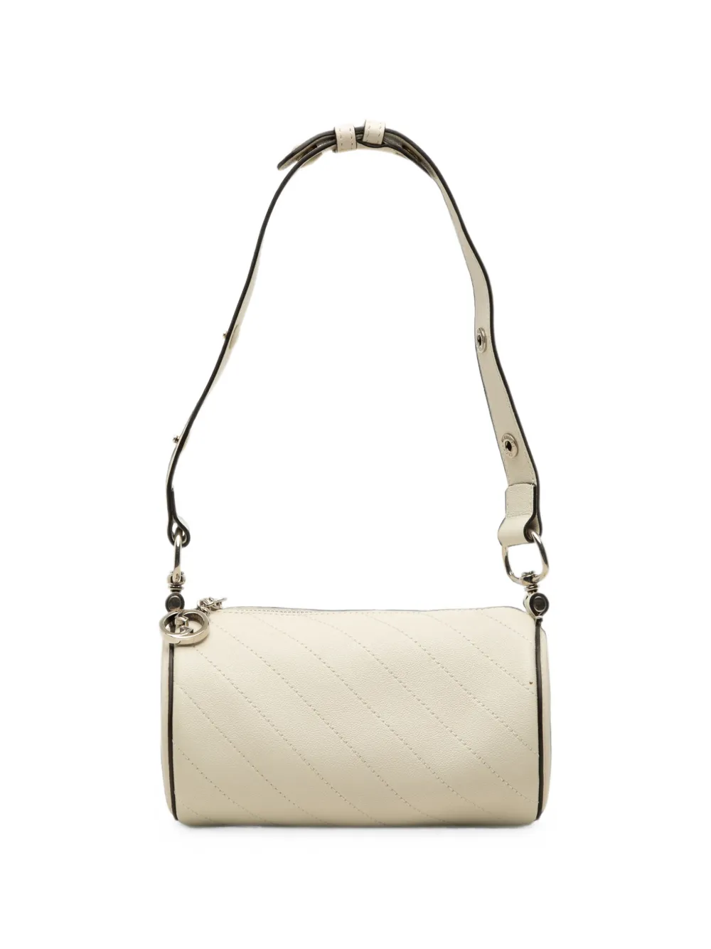 Gucci Pre-Owned 2016-2026 Mini Calfskin Blondie Barrel shoulder bag - Bianco
