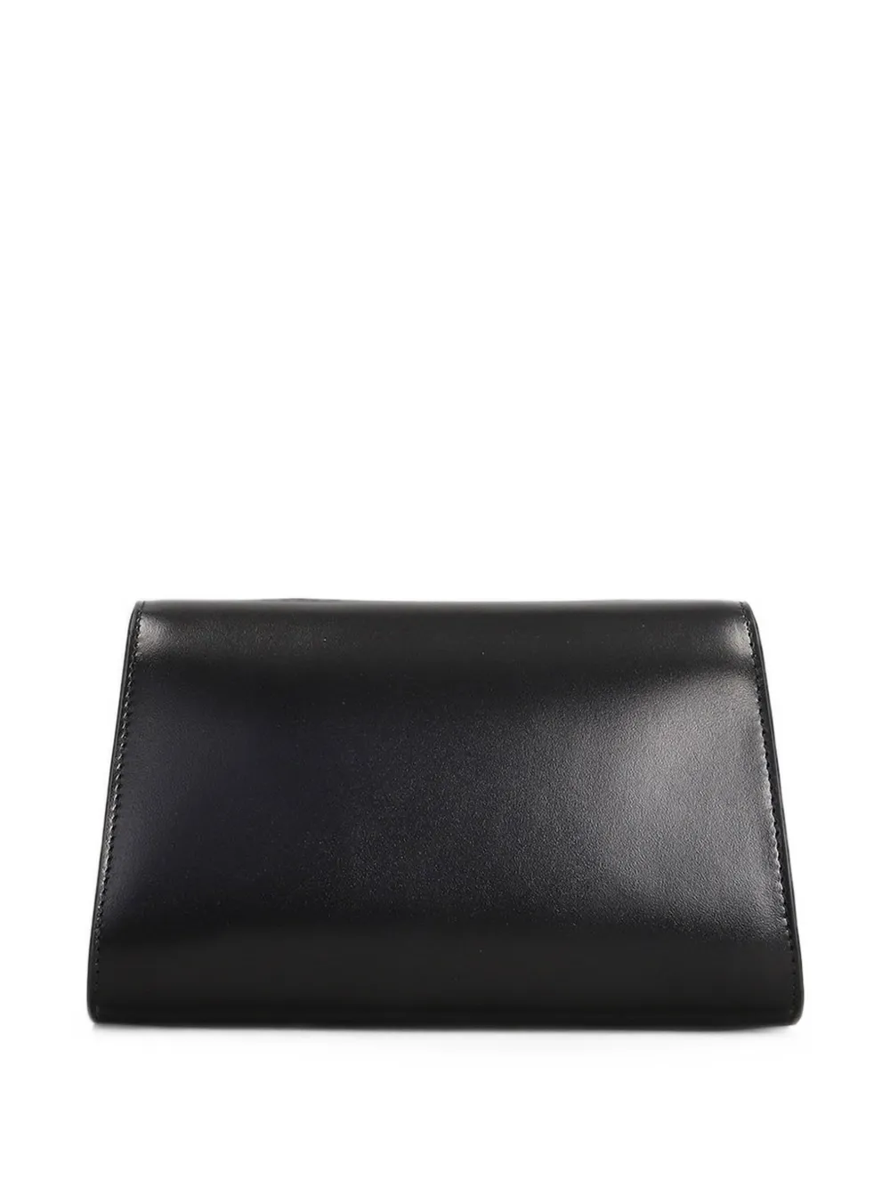 Giuseppe Zanotti Clutch met logo-plakkaat en kettingband Zwart
