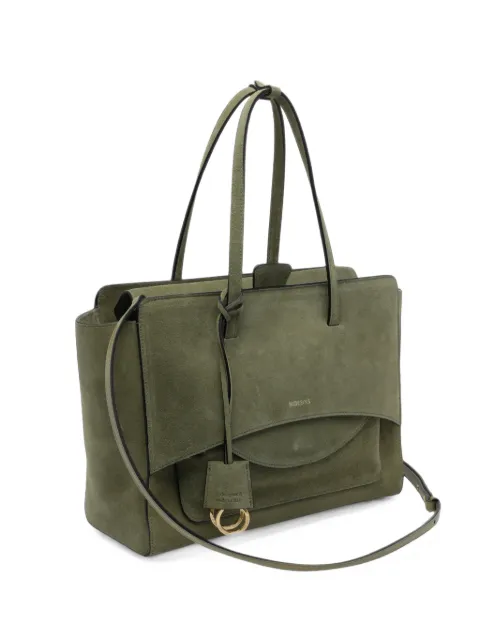 HIDESINS bolso shopper L de ante con solapa y logo