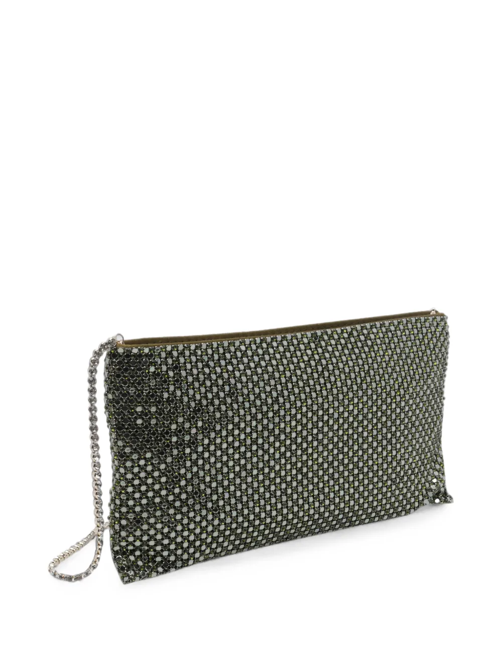 Benedetta Bruzziches Your Best Friend clutch verfraaid met kristallen en kettinghengsel Groen