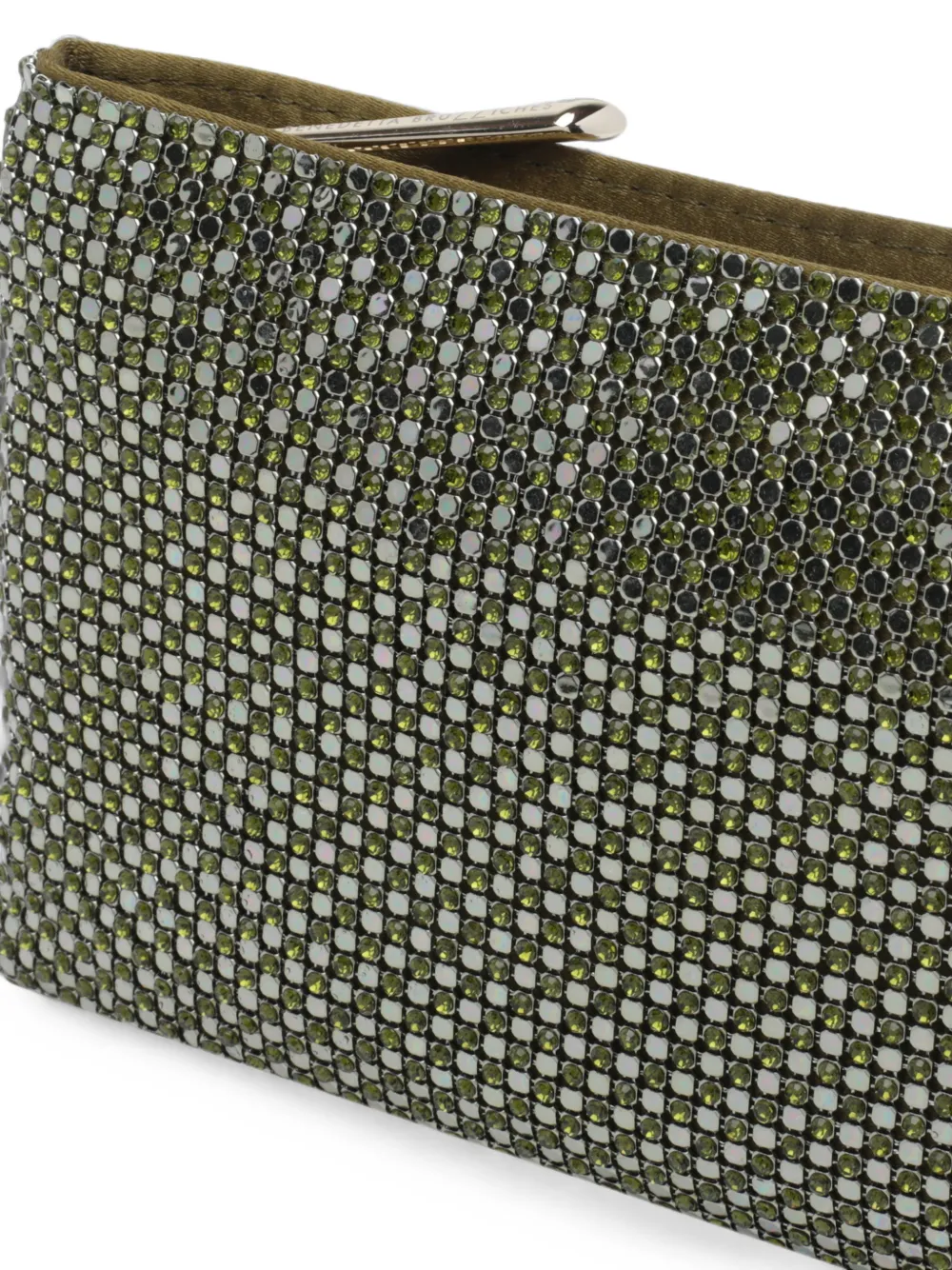Benedetta Bruzziches Your Best Friend clutch verfraaid met kristallen en kettinghengsel Groen