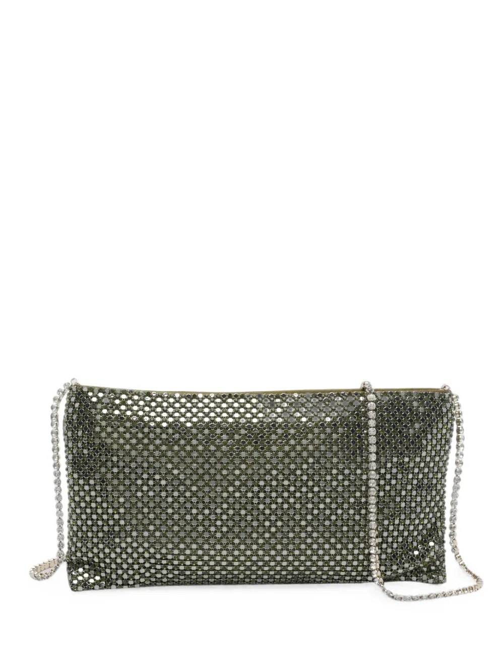 Benedetta Bruzziches Clutch Your Best Friend con cristalli - Verde