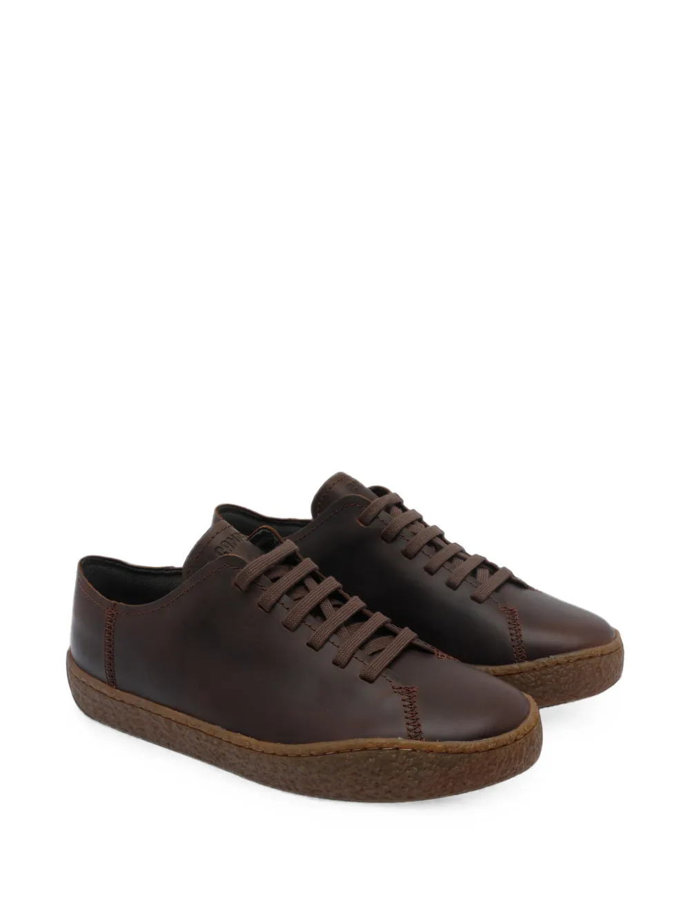 Camper Peu Terreno leather lace-up low-top sneakers Bruin