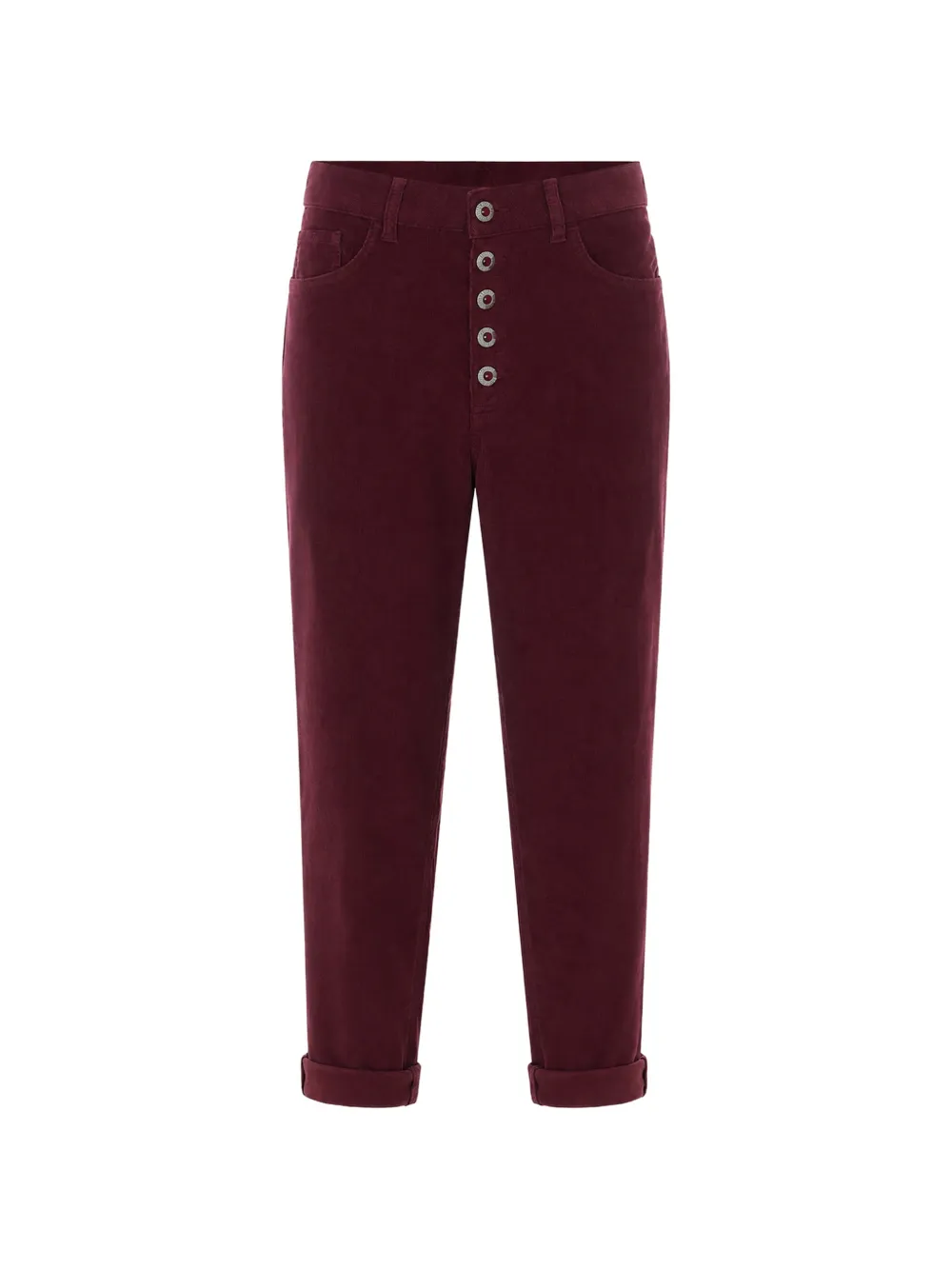 DONDUP corduroy button-front trousers - Rosso