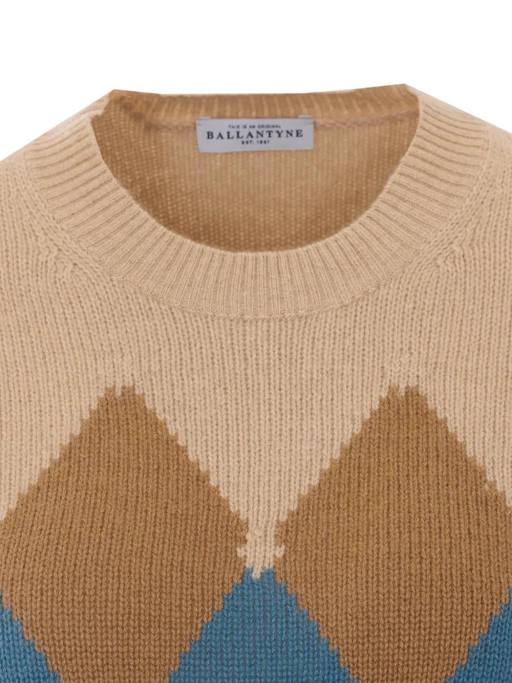 Ballantyne argyle-knit sweater Beige