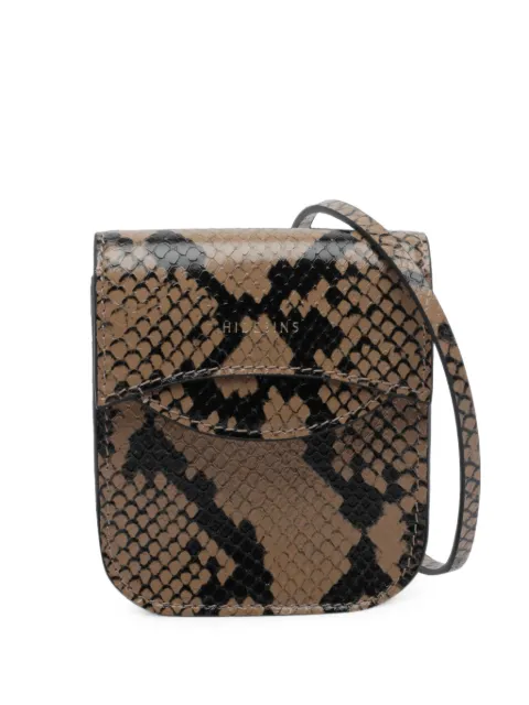 HIDESINS snake-effect shoulder bag