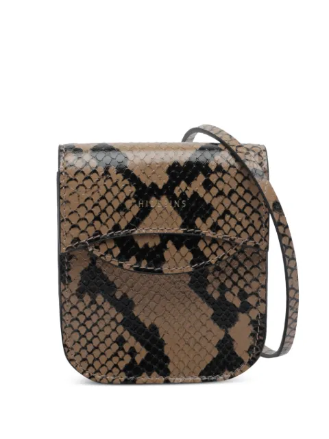HIDESINS snake-effect shoulder bag