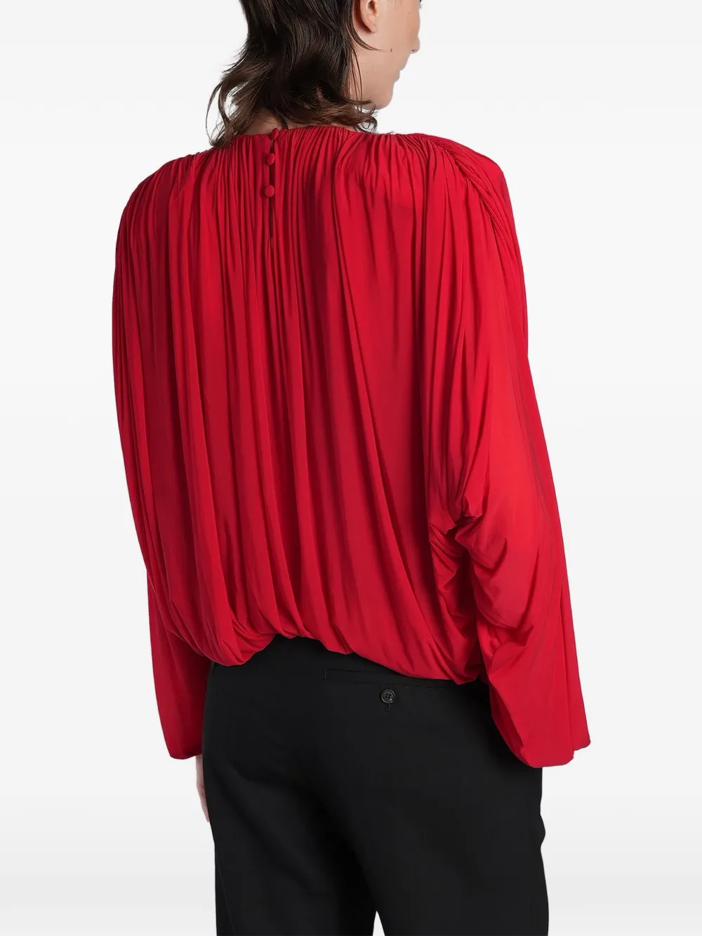 Magda Butrym Blouse met ruches Rood