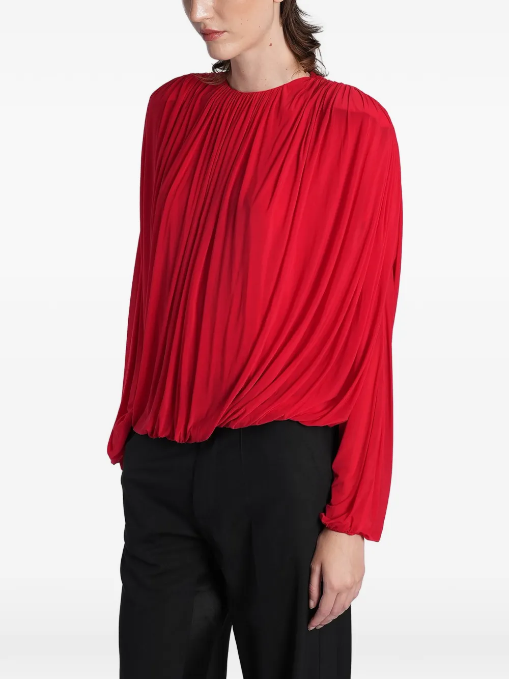 Magda Butrym Blouse met ruches Rood