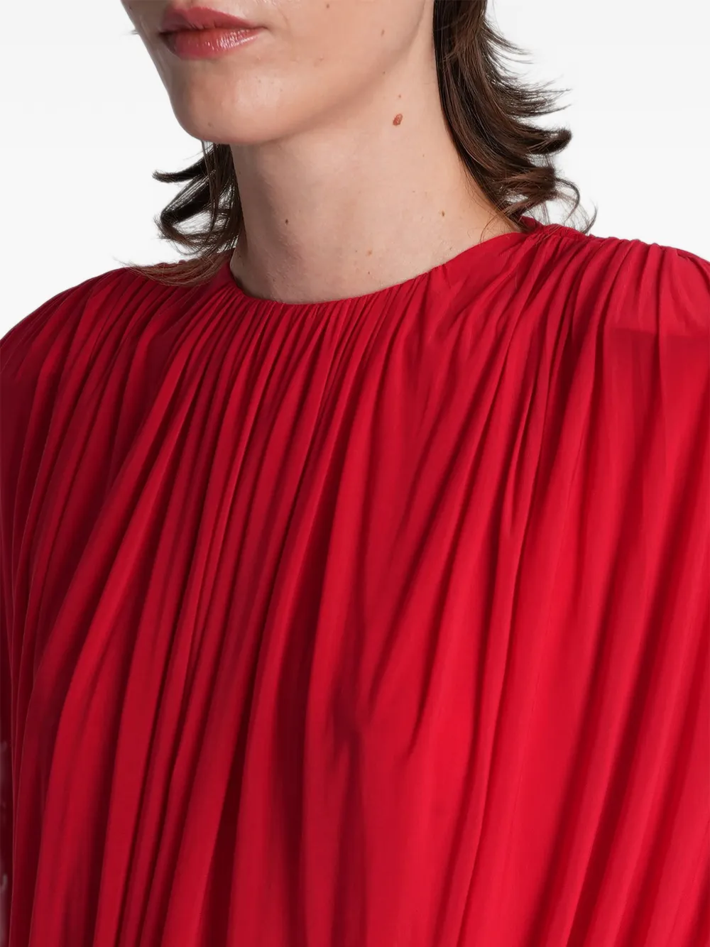 Magda Butrym Blouse met ruches Rood