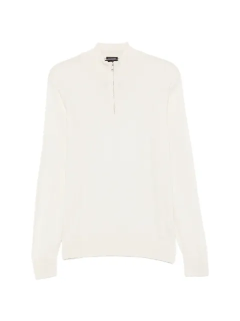 BOSS quarter-zip knitted sweater