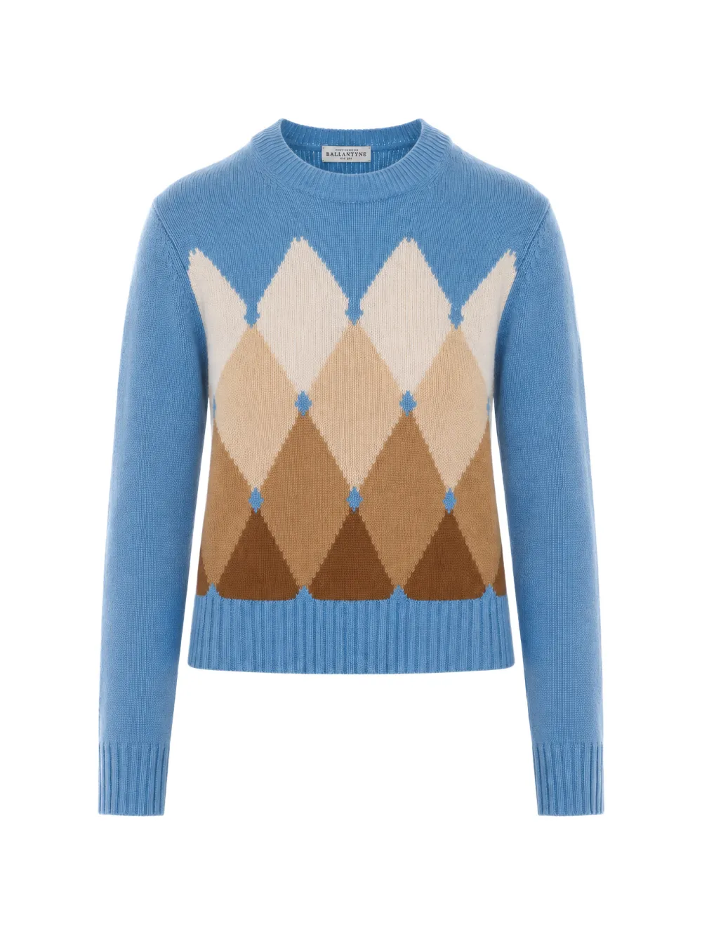 Ballantyne argyle-intarsia sweater