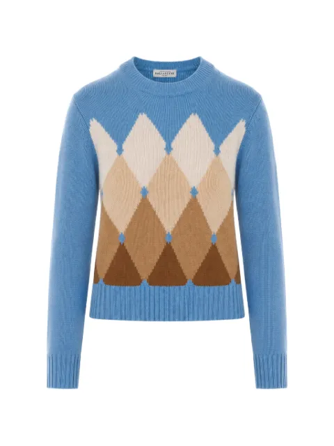 Ballantyne argyle-intarsia sweater