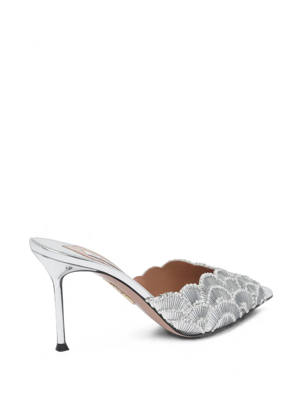 Aquazzura Ce Soir mules 85 Zilver