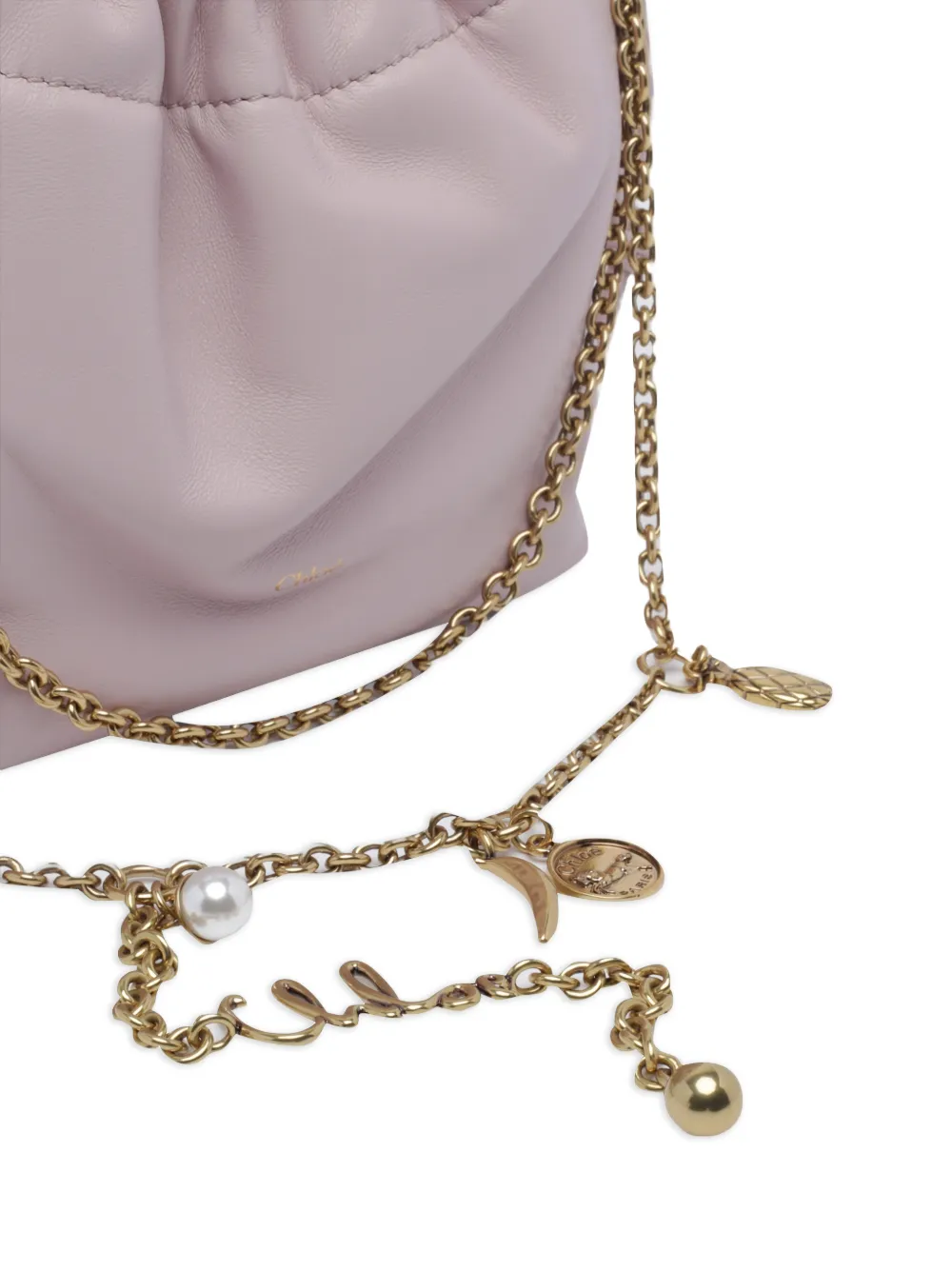 Chloé Icons bucket-tas verfraaid met bedel Roze